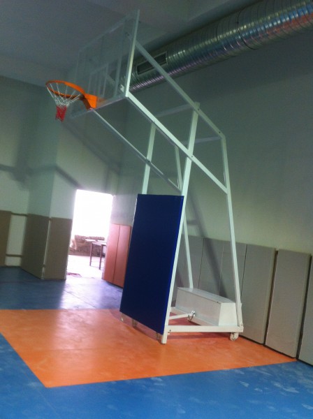 Dört Direkli Seyyar Tekerlekli Basketbol Potası