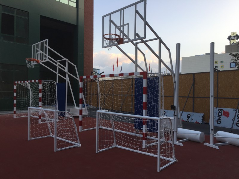 Dört Direkli Tekerlekli Basketbol Potası