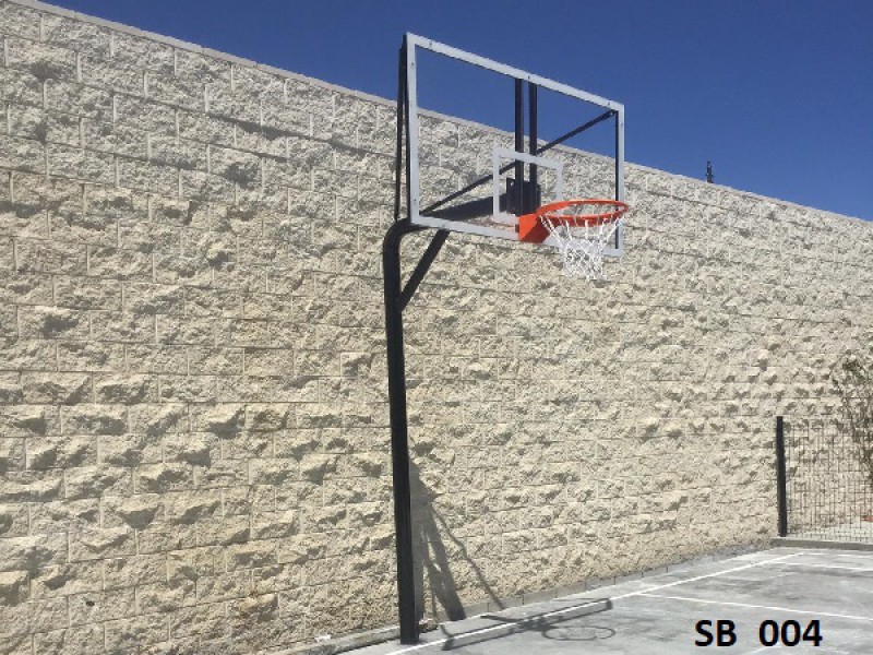 Tek Direkli Cam Panyalı Basketbol Potası